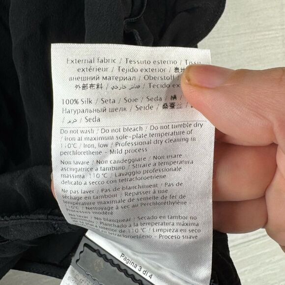 Red Valentino Ruffle Tie Front Cropped Silk Top - Picture 6 of 7